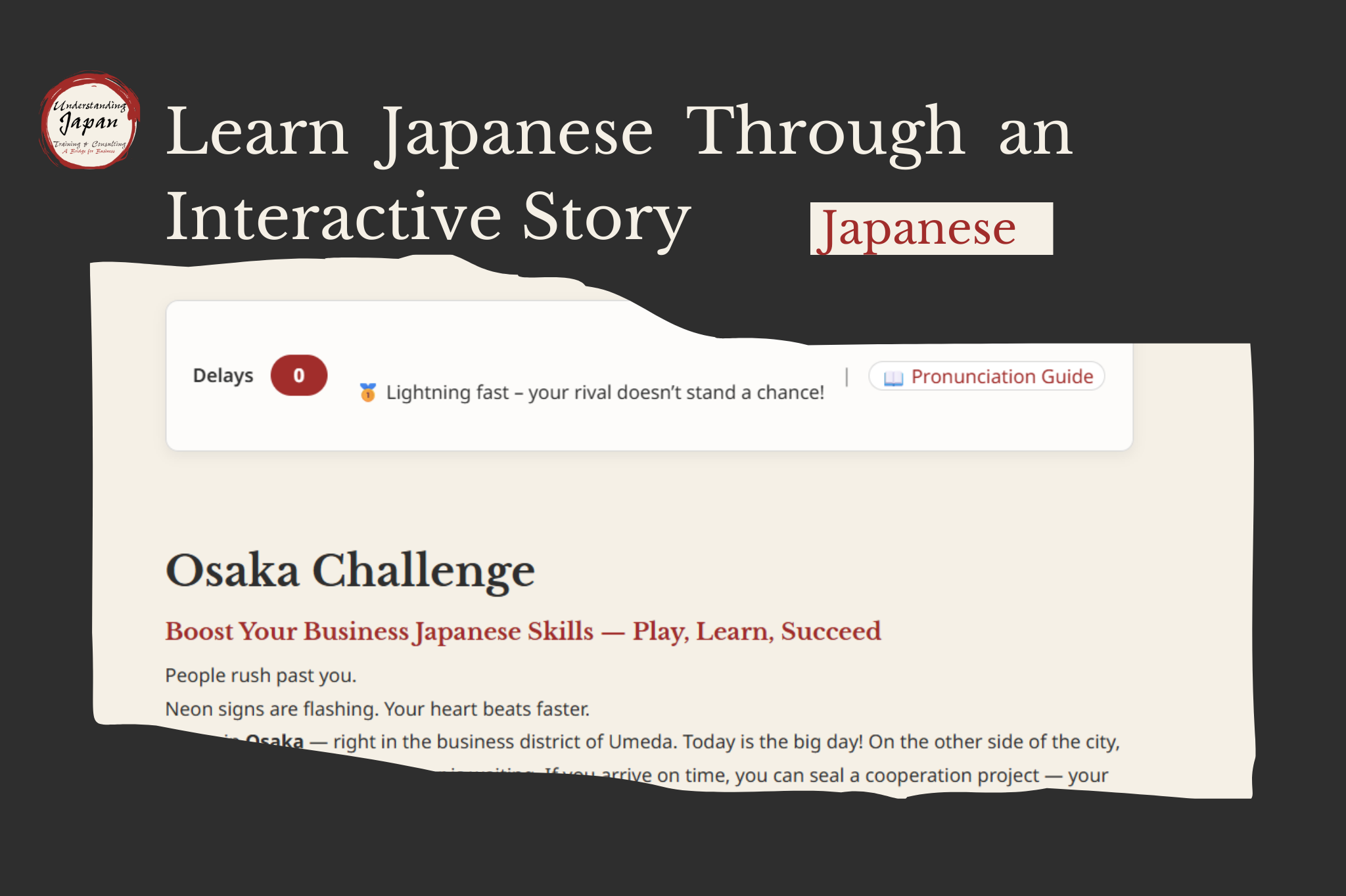 Learn Japanese Through an Interactive Story